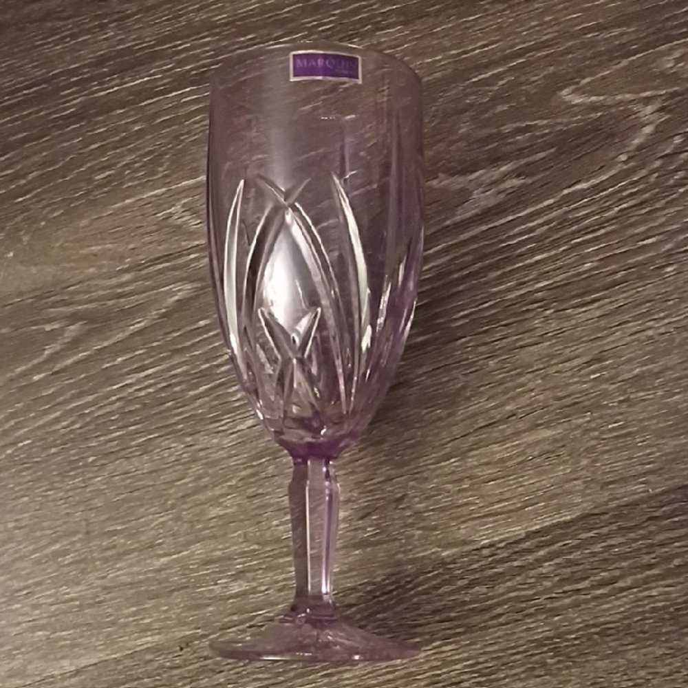 Marquise Amethyst Crystal Goblet